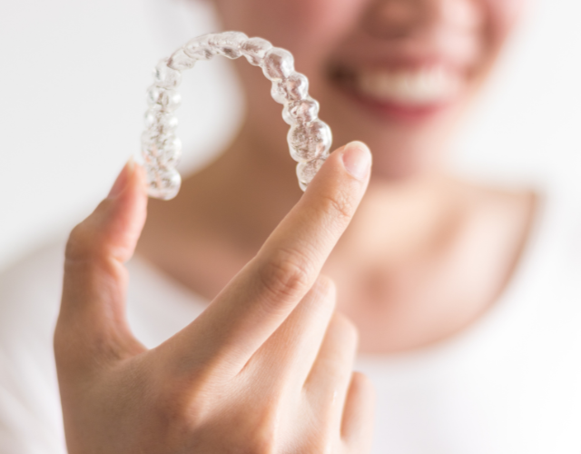 Transparente Aligner-Schiene